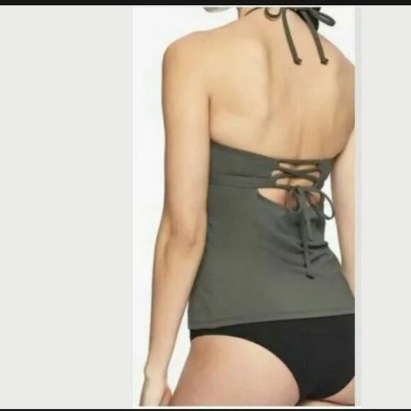 ATHLETA High Neck Keyhole Tankini Fuchsia Womens size Large - Picture 4 of 5